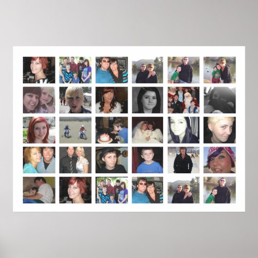 Ontwerp uw eigen 30-Afbeelding instagram fotocolla Poster (Voorkant)