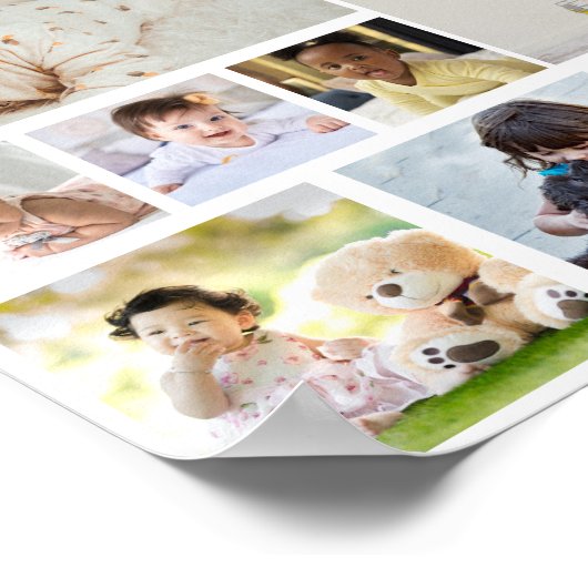 Ontwerp uw eigen 30 fotocollage Poster (Hoek)