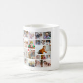 Ontwerp uw eigen 30 fotocollage Poster Koffiemok (Voorkant rechts)