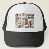 Ontwerp uw eigen 30 fotocollage Poster Trucker Pet (Voorkant)