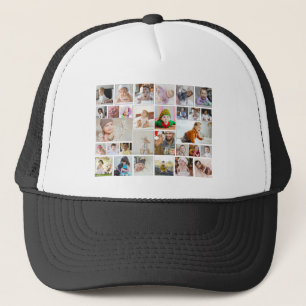 Ontwerp uw eigen 30 fotocollage Poster Trucker Pet