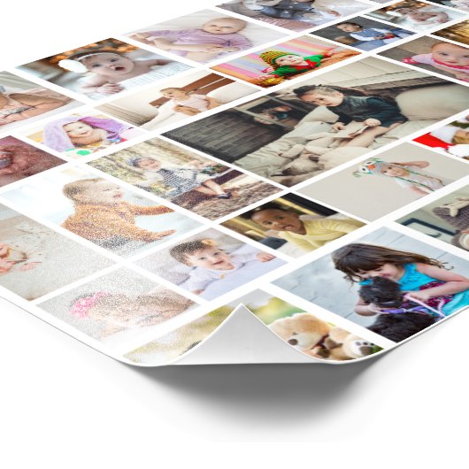 Ontwerp uw eigen 35 fotocollage Poster (Hoek)