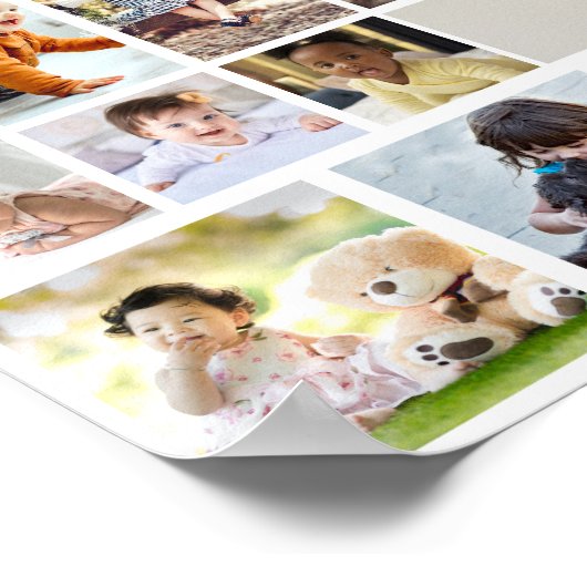 Ontwerp uw eigen 35 fotocollage Poster (Hoek)