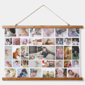 Ontwerp uw eigen 35 fotocollage Poster Hangend Wandkleed (Voorkant)