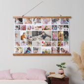 Ontwerp uw eigen 35 fotocollage Poster Hangend Wandkleed (Slaapkamer)