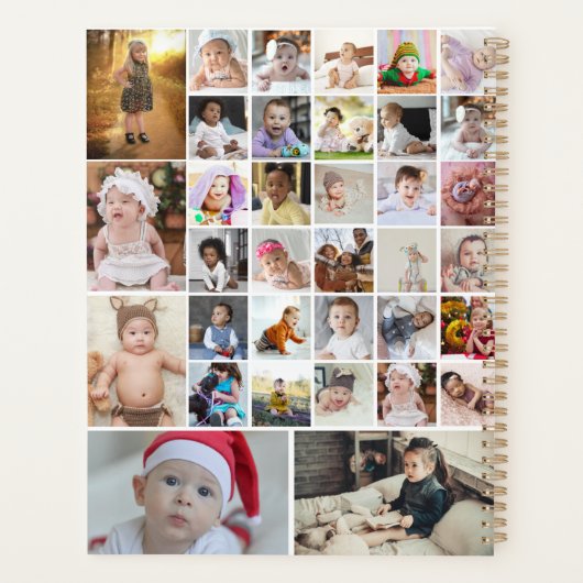 Ontwerp uw eigen 35 fotocollage Poster Planner (Achterkant)