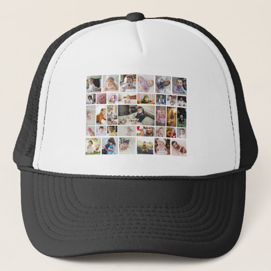 Ontwerp uw eigen 35 fotocollage Poster Trucker Pet (Voorkant)