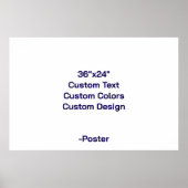 Ontwerp uw eigen 36"x24" matte poster (Voorkant)