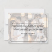 Ontwerp uw eigen 3 foto collage bruiloft bedankkaart (Achterkant)