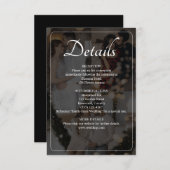 Ontwerp uw eigen 3 foto collage bruiloft informatiekaartje (Voorkant / Achterkant)