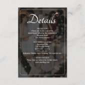 Ontwerp uw eigen 3 foto collage bruiloft informatiekaartje (Voorkant)