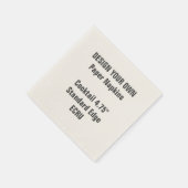 Ontwerp uw eigen 4,75-inch ECRU-cocktailservetten Servetten (Hoek)