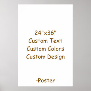 Ontwerp uw eigen 61x91 cm matte afdruk poster