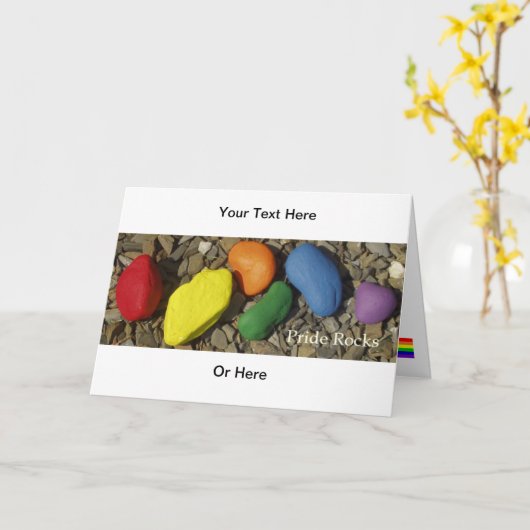 Ontwerp uw eigen 7" x 5" Wenskaart Kaart (Gele Bloem)