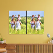 Ontwerp uw eigen, aangepaste 2-serie fotoCollege - Canvas Afdruk (Insitu (Woonkamer))