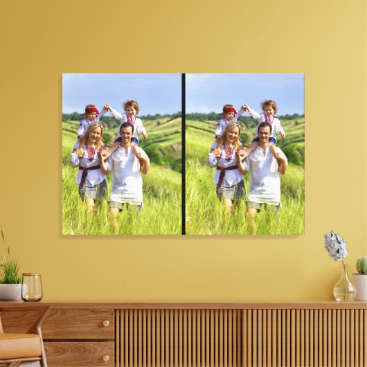 Ontwerp uw eigen, aangepaste 2-serie fotoCollege - Canvas Afdruk (Insitu (Woonkamer))