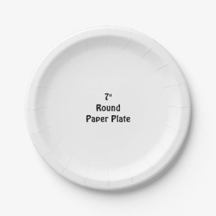 Ontwerp uw eigen aangepaste 7" ronde papieren bord