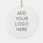 Ontwerp uw eigen aangepaste, aangepaste Afbeelding Keramisch Ornament (Voorkant)