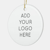 Ontwerp uw eigen aangepaste, aangepaste Afbeelding Keramisch Ornament (Links)