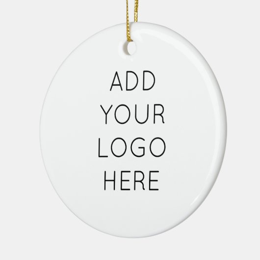 Ontwerp uw eigen aangepaste, aangepaste Afbeelding Keramisch Ornament (Links)