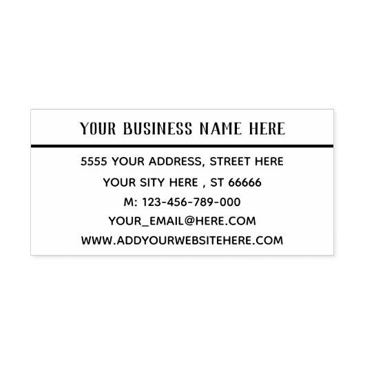 Ontwerp uw eigen aangepaste adres Self-Inking Stam Zelfinktende Stempel (Design)