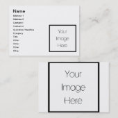 Ontwerp uw eigen aangepaste cadeau - leeg visitekaartje (Voorkant / Achterkant)