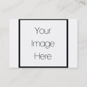 Ontwerp uw eigen aangepaste cadeau - leeg visitekaartje (Achterkant)