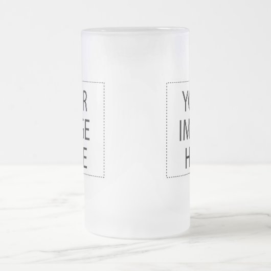 Ontwerp uw eigen aangepaste cadeautjes - leeg matglas bierpul (Center)