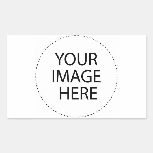 Ontwerp uw eigen aangepaste cadeautjes - leeg rechthoekige sticker (Voorkant)