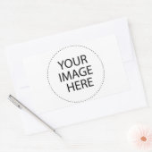Ontwerp uw eigen aangepaste cadeautjes - leeg rechthoekige sticker (Envelop)