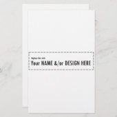 Ontwerp uw eigen aangepaste eigen naamontwerp aan  briefpapier (Voorkant / Achterkant)