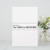 Ontwerp uw eigen aangepaste eigen naamontwerp aan  briefpapier (Staand voorkant)