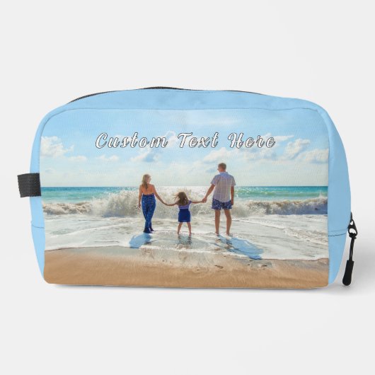 Ontwerp uw eigen aangepaste foto en tekst geperson toilettasje (Voorkant)