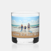 Ontwerp uw eigen aangepaste foto en tekst geperson whisky glas (Voorkant)