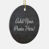 Ontwerp uw eigen aangepaste foto keramische Orname Keramisch Ornament (Rechts)