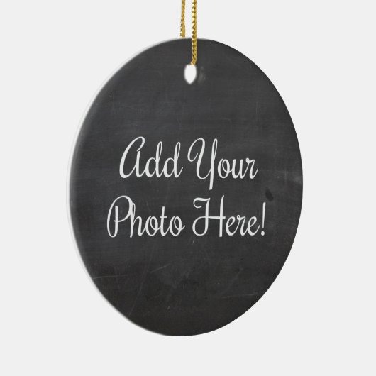 Ontwerp uw eigen aangepaste foto keramische Orname Keramisch Ornament (Rechts)