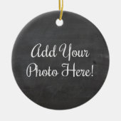 Ontwerp uw eigen aangepaste foto keramische Orname Keramisch Ornament (Voorkant)