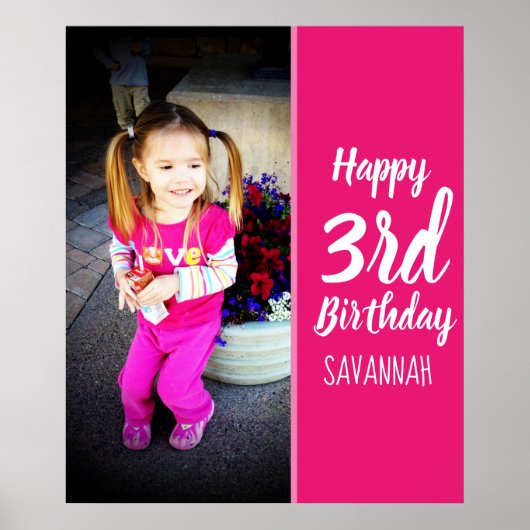 Ontwerp uw eigen aangepaste foto op zaterdag poster (Voorkant)