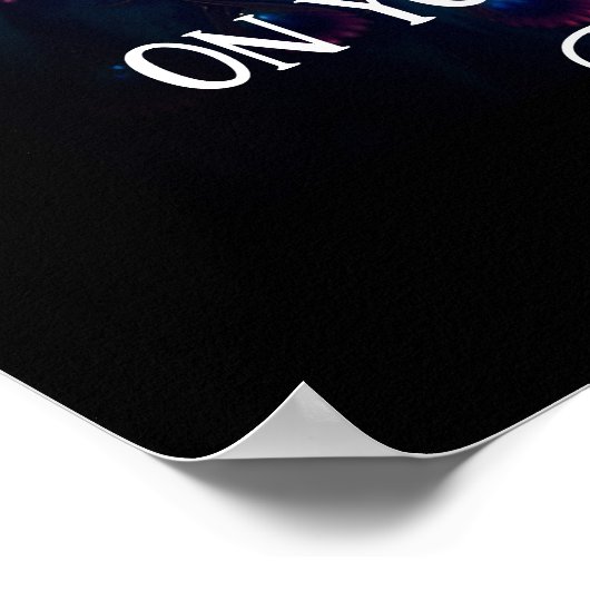 Ontwerp uw eigen aangepaste gefeliciteerde inschri poster (Hoek)