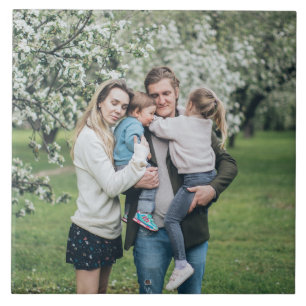 Ontwerp uw eigen aangepaste gepersonaliseerde foto tegeltje