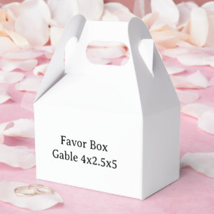 Ontwerp uw eigen aangepaste Gevel 4x2.5x5 Bedankdoosjes