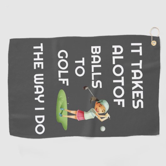 Ontwerp uw eigen aangepaste Golfhanddoeken Golfhanddoek (Horizontaal)