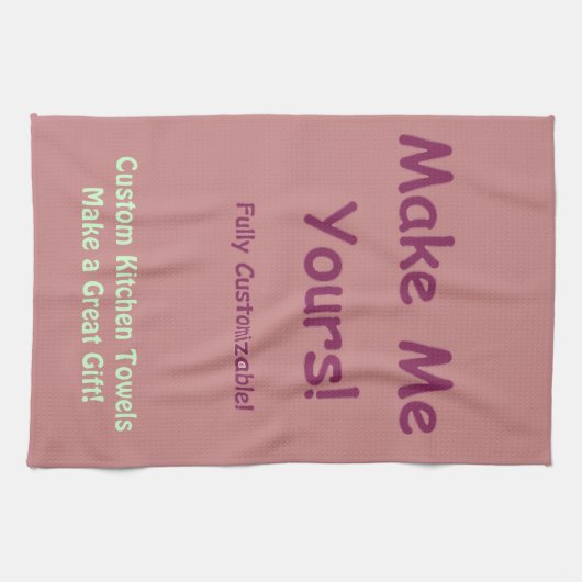 Ontwerp uw eigen aangepaste handdoeken (Horizontaal)