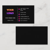 Ontwerp uw eigen aangepaste kleur Visitekaartjes (Voorkant / Achterkant)