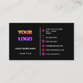 Ontwerp uw eigen aangepaste kleur Visitekaartjes (Voorkant)