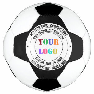 Ontwerp uw eigen aangepaste Logo en tekst Voetbal