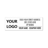 Ontwerp uw eigen aangepaste Logo naam adresstempel Zelfinktende Stempel (Design)