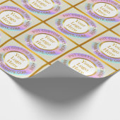 Ontwerp uw eigen aangepaste moderne Logo-bedrijf Cadeaupapier (Hoek)