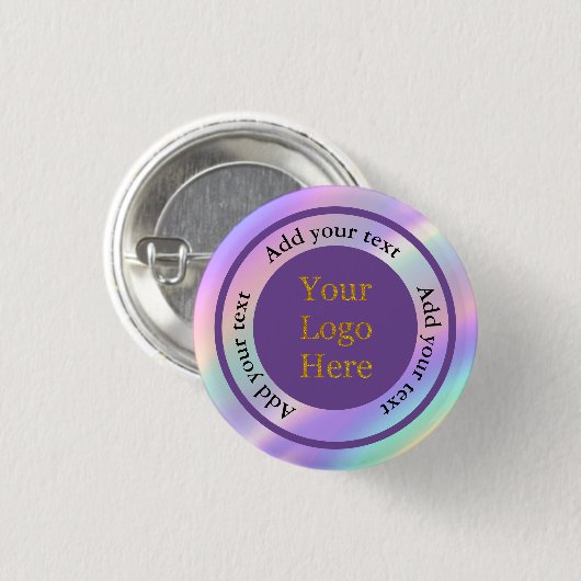 Ontwerp uw eigen aangepaste moderne Logo-bedrijf Ronde Button 3,2 Cm (Voorkant /achterkant)