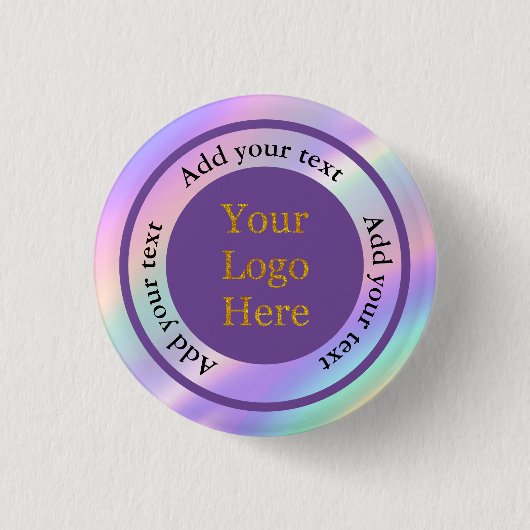 Ontwerp uw eigen aangepaste moderne Logo-bedrijf Ronde Button 3,2 Cm (Voorkant)